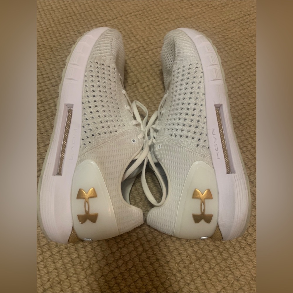 Men’s Running Training Athletic Shoe Size 13 Under Armour HOVR Sonic White Gold - Picture 2 of 11